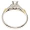 Diamond Ring Platinum Pt900/K18yg Womens by Christian Dior 6