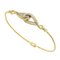 CHRISTIAN DIOR Bracelet 18cm K18 YG WG Yellow White Gold 750 3