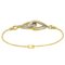 CHRISTIAN DIOR Bracelet 18cm K18 YG WG Yellow White Gold 750, Image 2