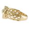 CHRISTIAN DIOR Ring Size 10.5 18K Yellow Gold Diamond Women's 6