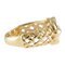 CHRISTIAN DIOR Ring Size 10.5 18K Yellow Gold Diamond Women's 4