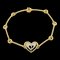 Bracelet 17cm K18 Yg Wg Yellow White Gold 750 Heart by Christian Dior 1