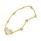 Bracelet 17cm K18 Yg Wg Yellow White Gold 750 Heart by Christian Dior 3
