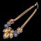 Dior Rhinestone Necklace Leaf Motif Gold 0 by Christian Dior 1