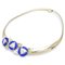 Omega Choker Necklace Lapis Lazuli Diamond K18yg Yellow Gold 291047 by Christian Dior 7