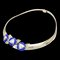 Omega Choker Necklace Lapis Lazuli Diamond K18yg Yellow Gold 291047 by Christian Dior, Image 1