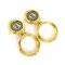 Earrings in Metal Gold from Fendi, Set of 2, Image 1