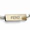 White Gray Stone Ff Logo Chain Bracelet from Fendi 5