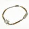 White Gray Stone Ff Logo Chain Bracelet from Fendi 3