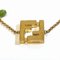 White Light Green Stone Ff Logo Chain Bracelet from Fendi 4
