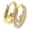 Rhinestone Hoop Earrings from Fendi, Set of 2 2