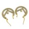 Rhinestone Hoop Earrings from Fendi, Set of 2 3