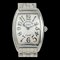 FRANCK MULLER Tonneau Curvex 1752QZ stainless steel quartz analog display ladies silver dial watch 1