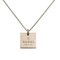 Square Plate Silver Necklace from Gucci 1