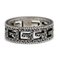 Quadratischer G Arabesque Ring aus 925er Silber von Gucci 3