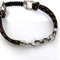 Bracelet Black Silver Orange Horsebit Breath Leather String 925 Sv925 Dot Rope from Gucci, Image 5