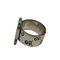Gucci Ghost Ring Wide Gg Engraved Silver 925 Accessory 4