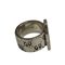 Gucci Ghost Ring Wide Gg Engraved Silver 925 Accessory 5