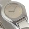 Stainless Steel Silver Quartz Analog Display Ladies Black Dial Watch from Gucci 3