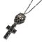 Metal Lion Head Cross Pendant Necklace from Gucci 1