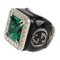 Silver 925 Rhinestone Crystal Green & Black from Gucci, Image 2