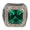 Silver 925 Rhinestone Crystal Green & Black from Gucci, Image 1