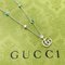 Silberne Doppel-G-Halskette aus Blautopas & Perlmutt von Gucci 2