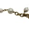 GUCCI Interlocking G Fake Pearl Flower Bracelet Gold Ladies 6