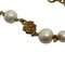 GUCCI Interlocking G Fake Pearl Flower Bracelet Gold Ladies, Image 5