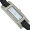 GUCCI Bezel Side Diamond Watch 2P 3900L Stainless Steel x Leather Black Quartz White Shell Dial Women's I100223046 3