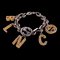GUCCI Balenciaga Rhinestone Bracelet Gold Men Women, Image 1