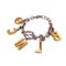 GUCCI Balenciaga Rhinestone Bracelet Gold Men Women, Image 2