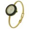 Cambiar bisel reloj 11/12 chapado en oro de fabricación suiza con pantalla analógica esfera blanca para mujer de Gucci, Imagen 2