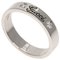 Icon Print 2P Diamond Ring in White Gold from Gucci 1