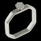 GUCCI Octagonal Ring No. 8 18k K18 White Gold Diamond Ladies 1