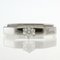 GUCCI Octagonal Ring No. 8 18k K18 White Gold Diamond Ladies 4
