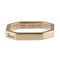 GUCCI Octagonal Diamond Ring No. 9.5 18K K18 Pink Gold Women's 4