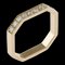 Anillo de diamantes octogonal GUCCI n. ° 9.5 oro rosa de 18 quilates K18 para mujeres, Imagen 1