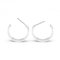 Silver & White Gold Hoop Earrings, Set of 2, Image 6