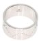 GUCCI Icon Wide #13 Ring K18 White Gold Women's, Image 5