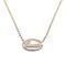 Logo Oval Plate Necklace in Gold from Gucci 2