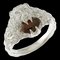 GUCCI Ring Size 11.5 18K White Gold Garnet Women's 1