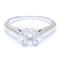 Round Cut Solitaire Ring with Single Diamond from Harry Winston, Image 3