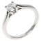 HARRY WINSTON~ Bague diamant solitaire taille ronde E-VVS2-EX Platine PT950 Femme 4