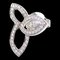 HARRY WINSTON One Lily Cluster Diamond Women's Earrings EADPMQRFLC Pt950 Platinum, Image 1