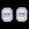 Harry Winston Hw Logo Earrings Diamond Eadwrdlghwl K18Wg White Gold 291046, Set of 2 1