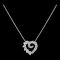 HARRY WINSTON Open Cluster Heart Small Necklace/Pendant PT950 1
