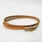 Brown Metal, Leather & Silver Api III Choker from Hermes 1
