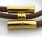 Tourni Tresse Brown & Gold Bracelet from Hermes 8