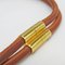 Heracul Leather & Metal Choker Necklace from Hermes 5